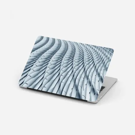 Laptop sticker abstract architectural facade pattern • Wallissimo®