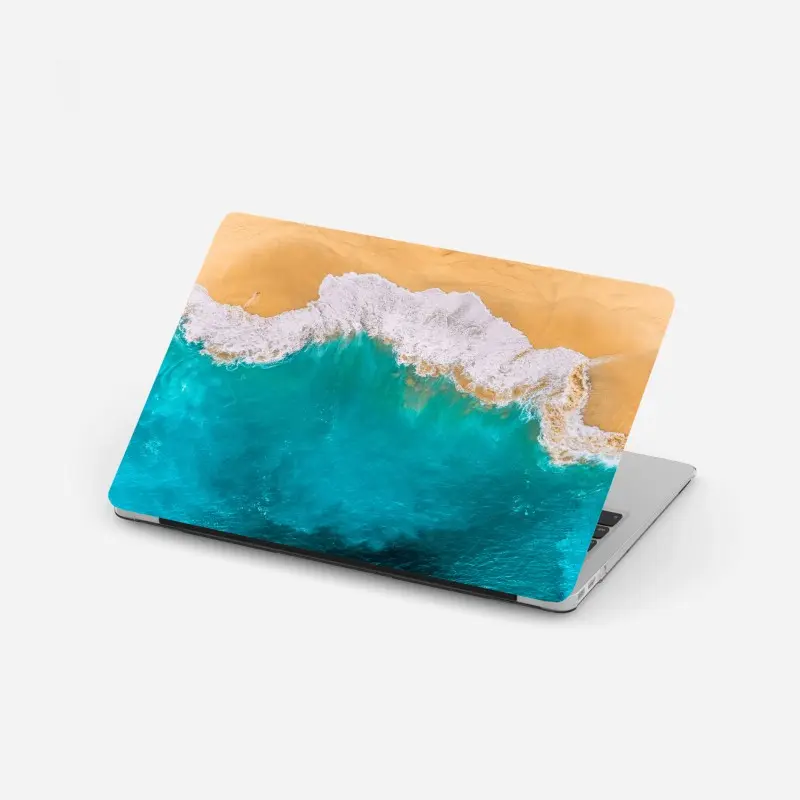 Laptop sticker turquoise waves at Kelingking Beach