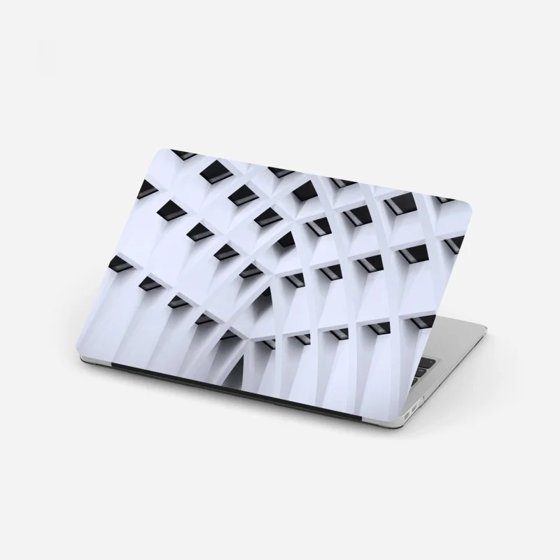 Laptop sticker geometric arched ceiling pattern