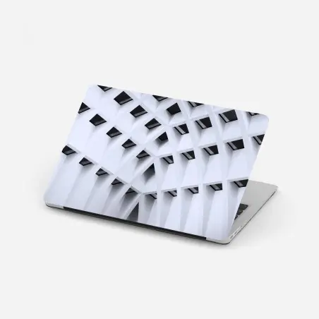 Laptop sticker geometric arched ceiling pattern • Wallissimo®