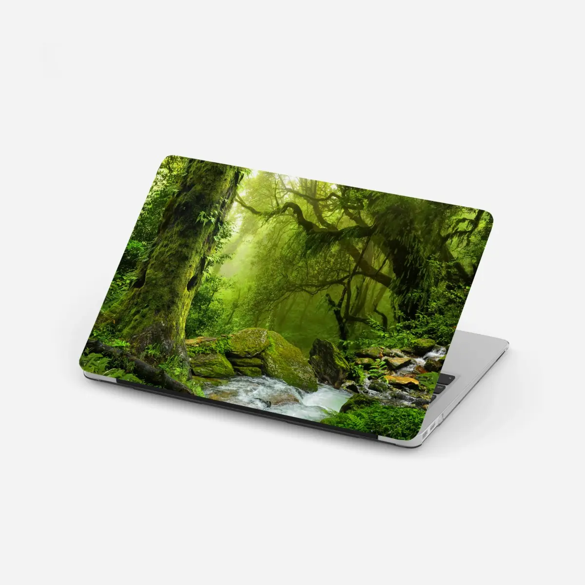 Laptop sticker enchanted green forest stream • Wallissimo® Laptop sticker enchanted green forest stream • Wallissimo®