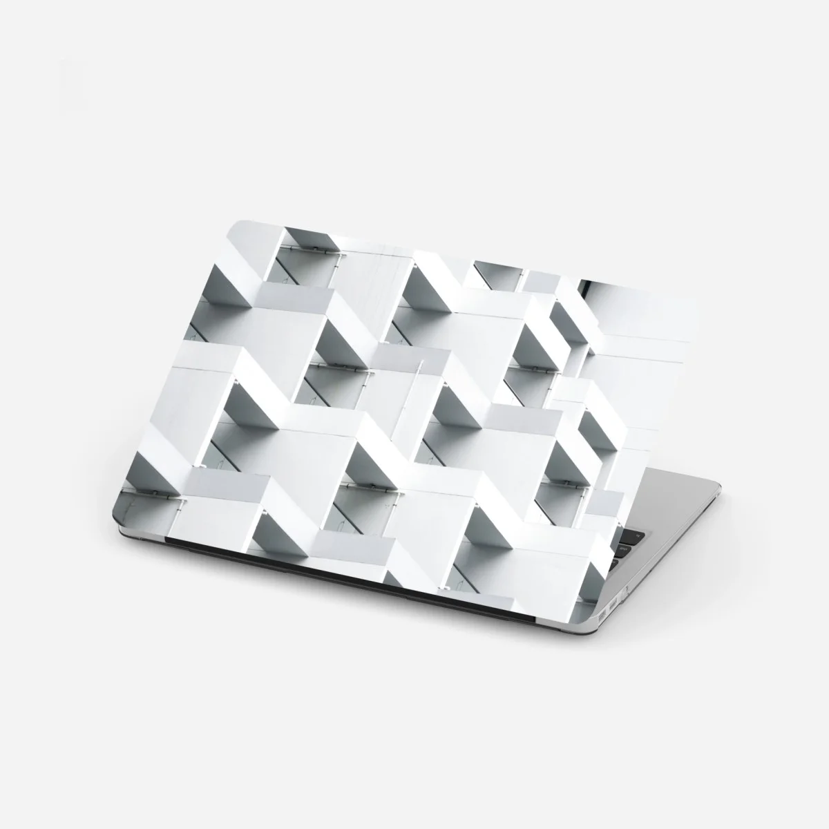 Laptop sticker white concrete geometric facade ⁕ Wallissimo® Laptop sticker white concrete geometric facade ⁕ Wallissimo®