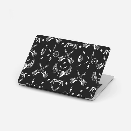 Laptop sticker rock icons seamless pattern • Wallissimo®