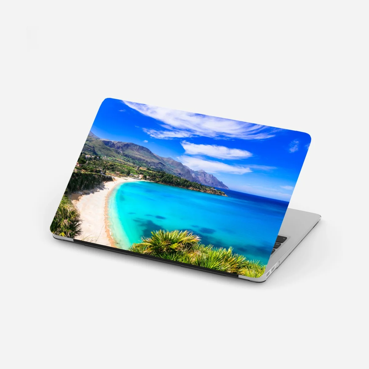 Laptop sticker turquoise coastal beach landscape ⁕ Wallissimo® Laptop sticker turquoise coastal beach landscape ⁕ Wallissimo®