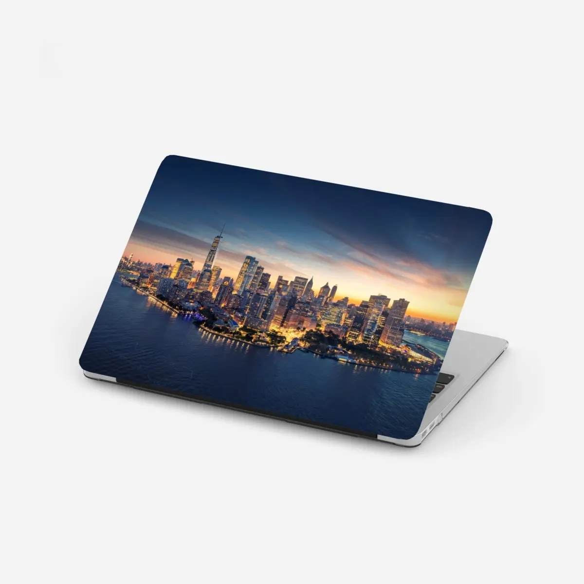 Laptop sticker Manhattan skyline at sunrise • Wallissimo® Laptop sticker Manhattan skyline at sunrise • Wallissimo®