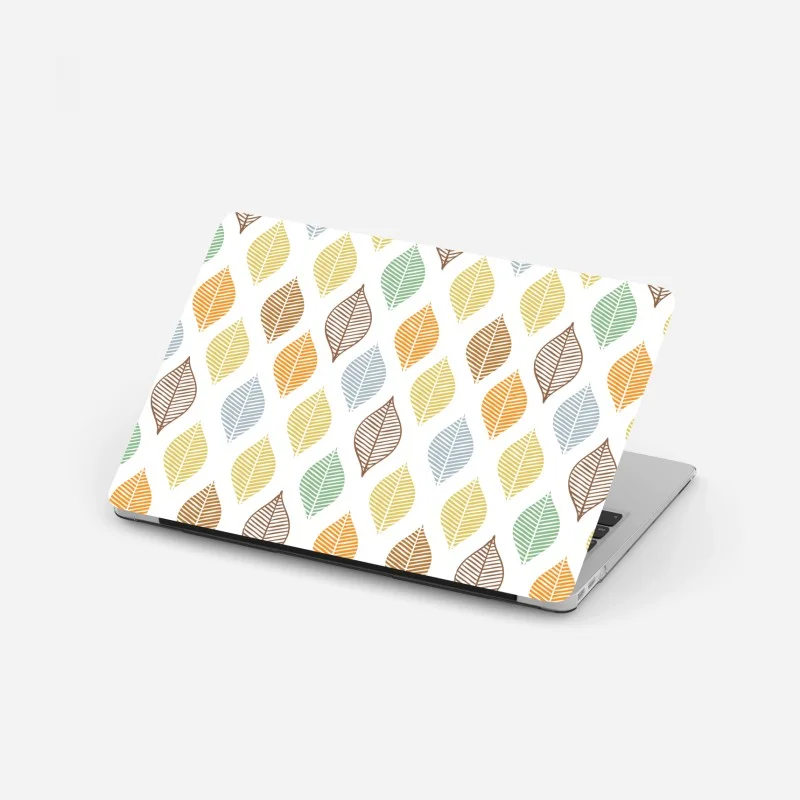Laptop sticker pastel leaf pattern wall art