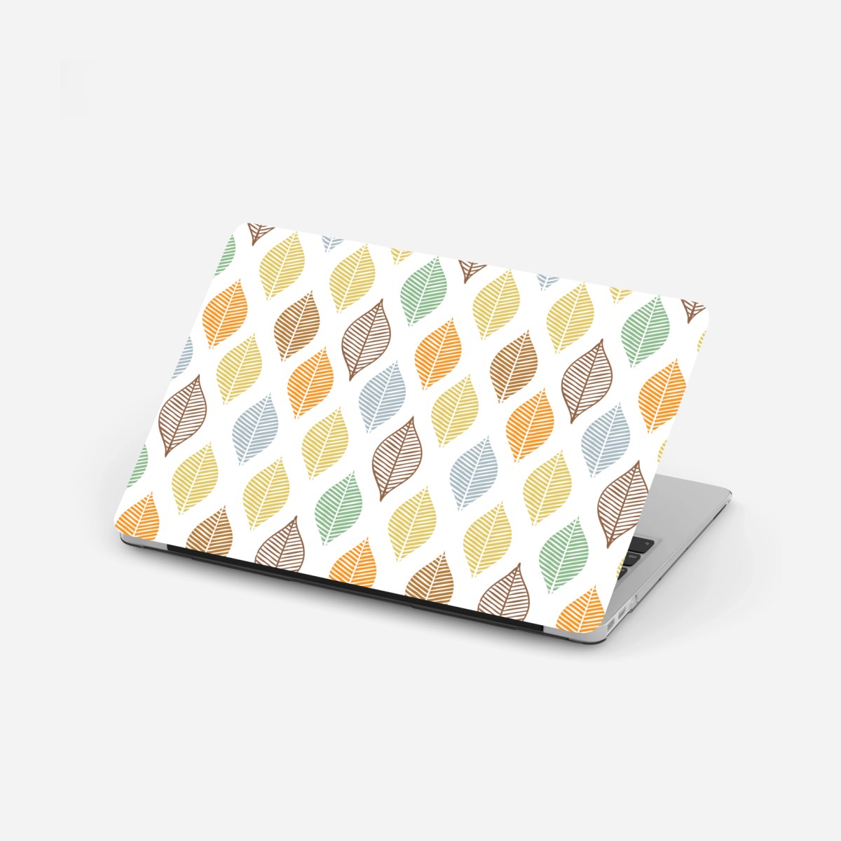 Laptop sticker pastel leaf pattern wall art • Wallissimo® Laptop sticker pastel leaf pattern wall art • Wallissimo®