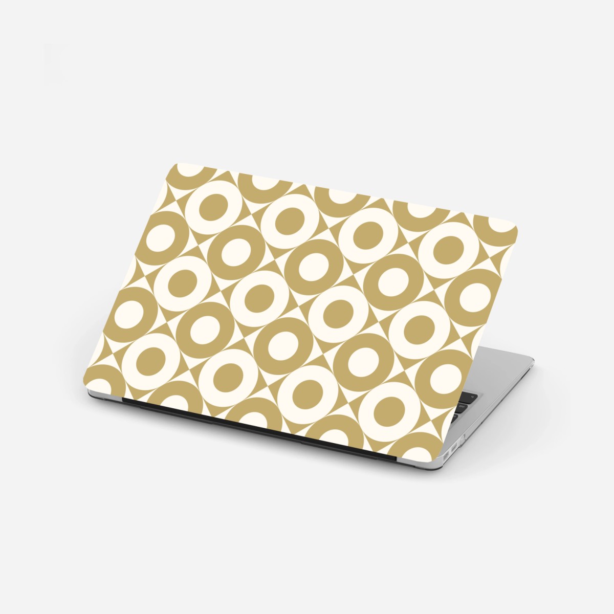 Laptop sticker gold geometric circle pattern • Wallissimo® Laptop sticker gold geometric circle pattern • Wallissimo®