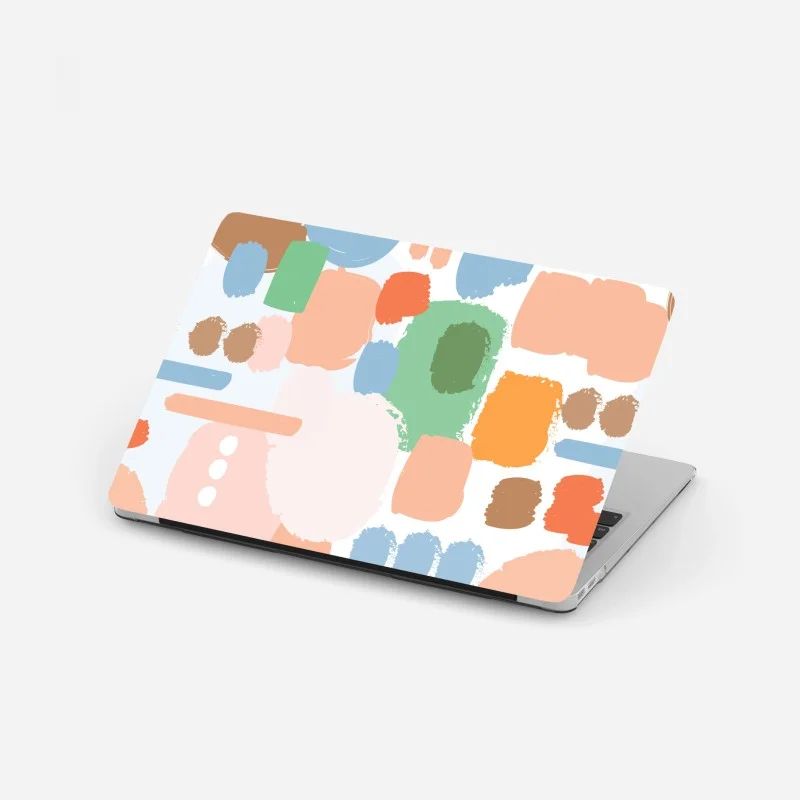 Laptop sticker pastel brushstroke pattern