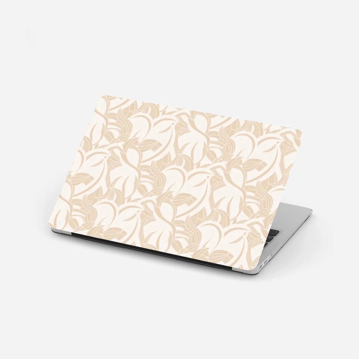 Laptop sticker beige botanical leaf pattern ⁕ Wallissimo® Laptop sticker beige botanical leaf pattern ⁕ Wallissimo®