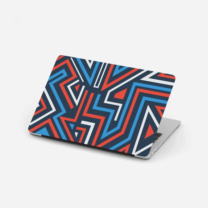 Laptop sticker bold geometric lines