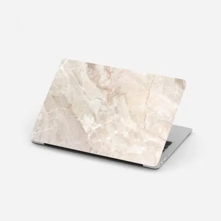 Laptop sticker beige marble texture artwork • Wallissimo®