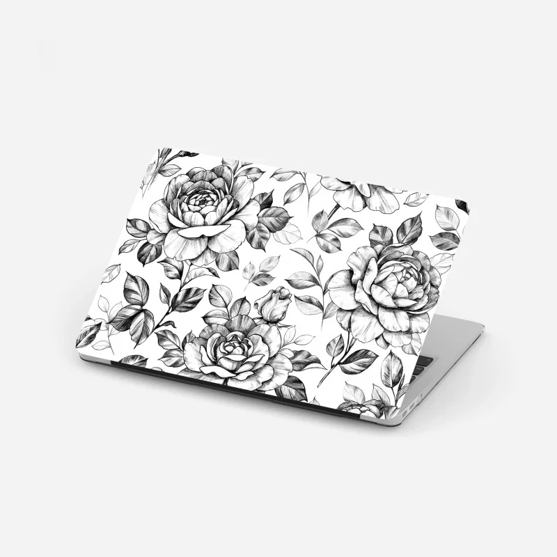 Laptop sticker tropical monstera leaf pattern • Wallissimo®