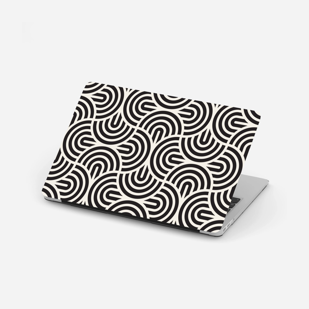 Laptop sticker black and white geometric pattern • Wallissimo® Laptop sticker black and white geometric pattern • Wallissimo®