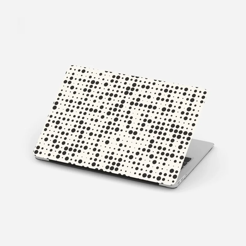 Laptop sticker minimalist halftone dot pattern