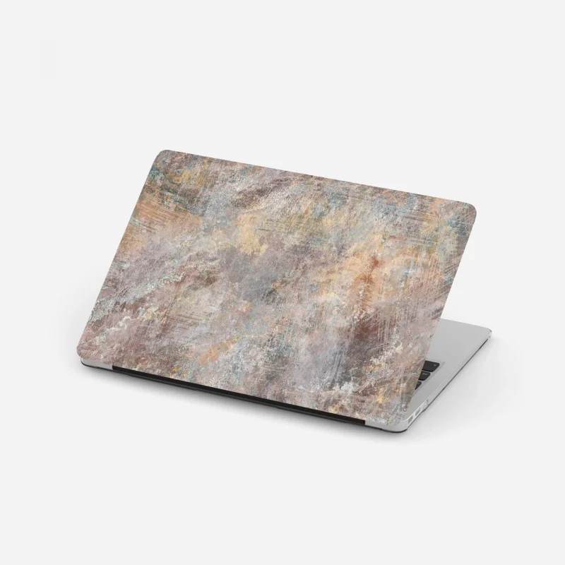 Laptop sticker subtle textured abstract in warm neutrals