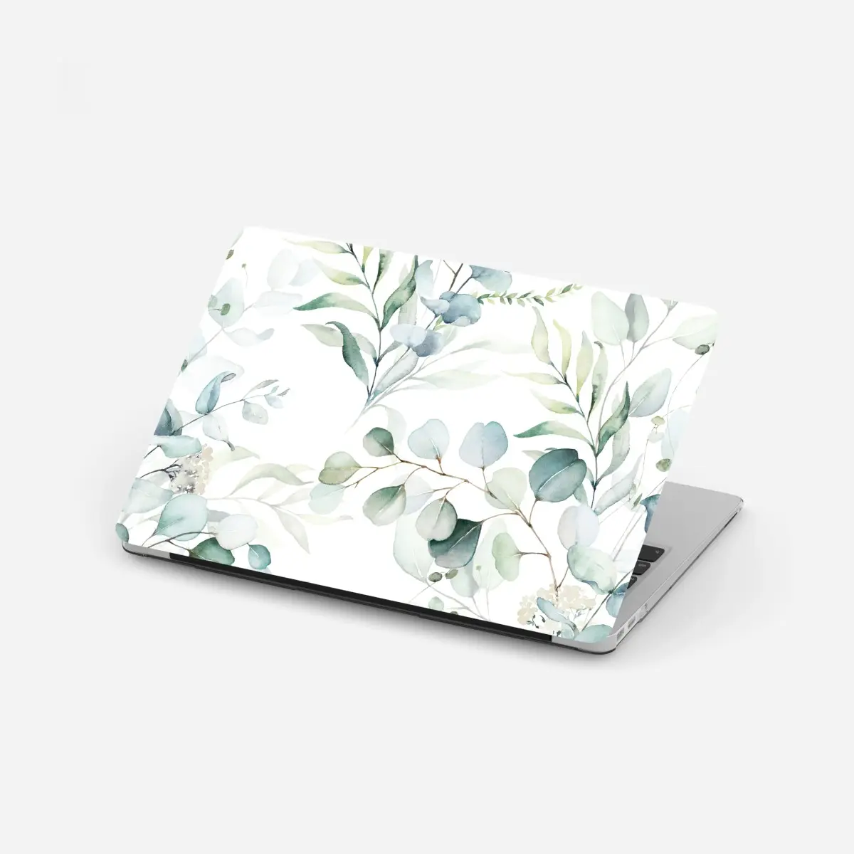Laptop sticker watercolor eucalyptus leaves pattern • Wallissimo® Laptop sticker watercolor eucalyptus leaves pattern • Wallissimo®