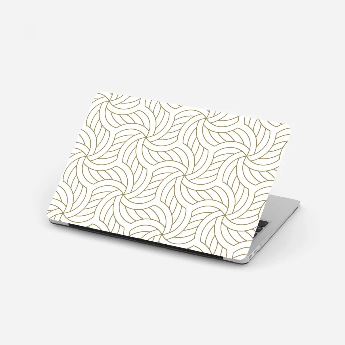 Laptop sticker gold geometric swirl pattern • Wallissimo® Laptop sticker gold geometric swirl pattern • Wallissimo®