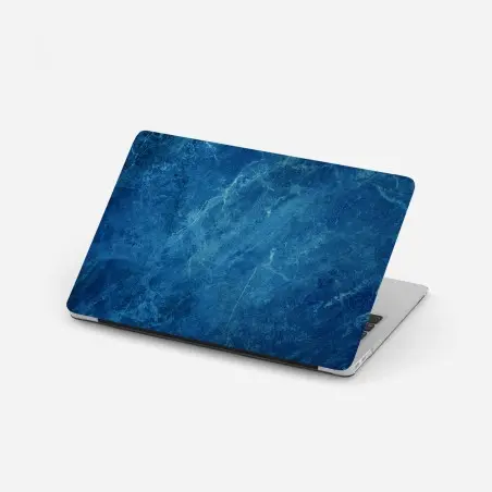 Laptop sticker deep blue marble texture wall art • Wallissimo®