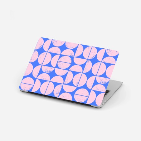 Laptop sticker pastel geometric circle pattern • Wallissimo®