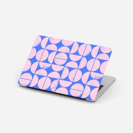 Laptop sticker pastel geometric circle pattern • Wallissimo®