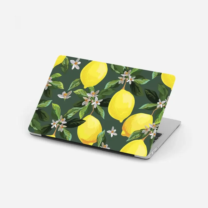 Laptop sticker lemon blossom botanical print