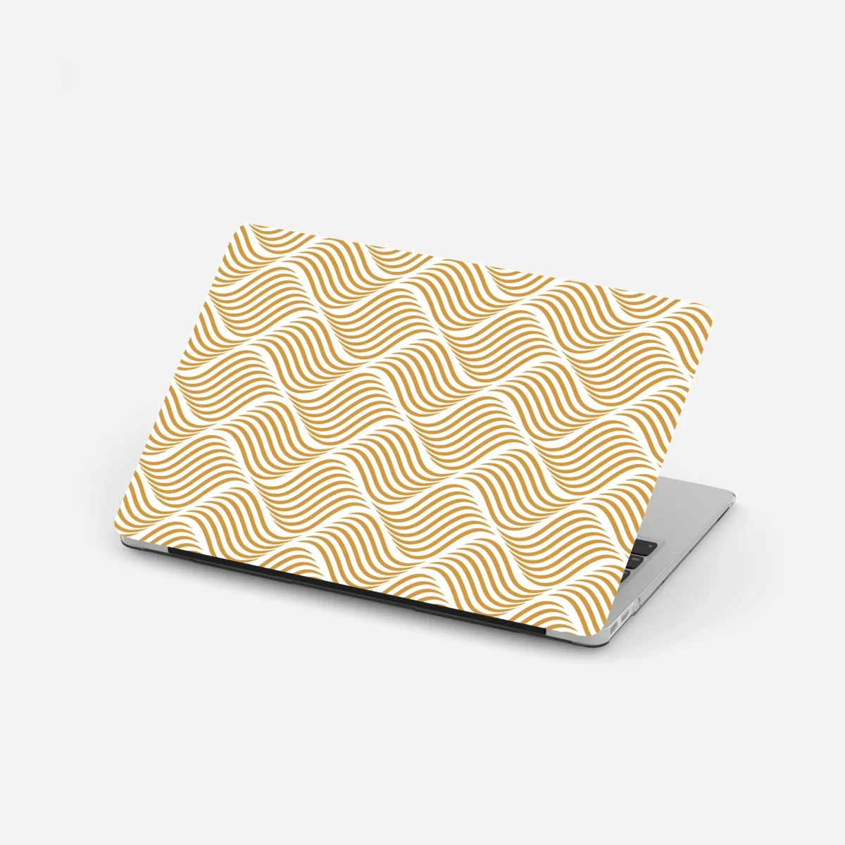 Laptop sticker golden wave pattern wall art ⁕ Wallissimo® Laptop sticker golden wave pattern wall art ⁕ Wallissimo®