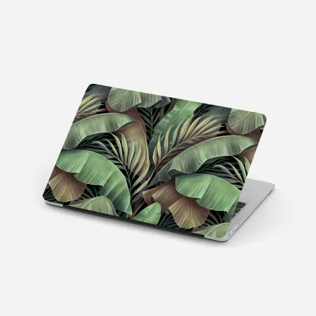 Laptop sticker tropical leaves botanical pattern • Wallissimo®