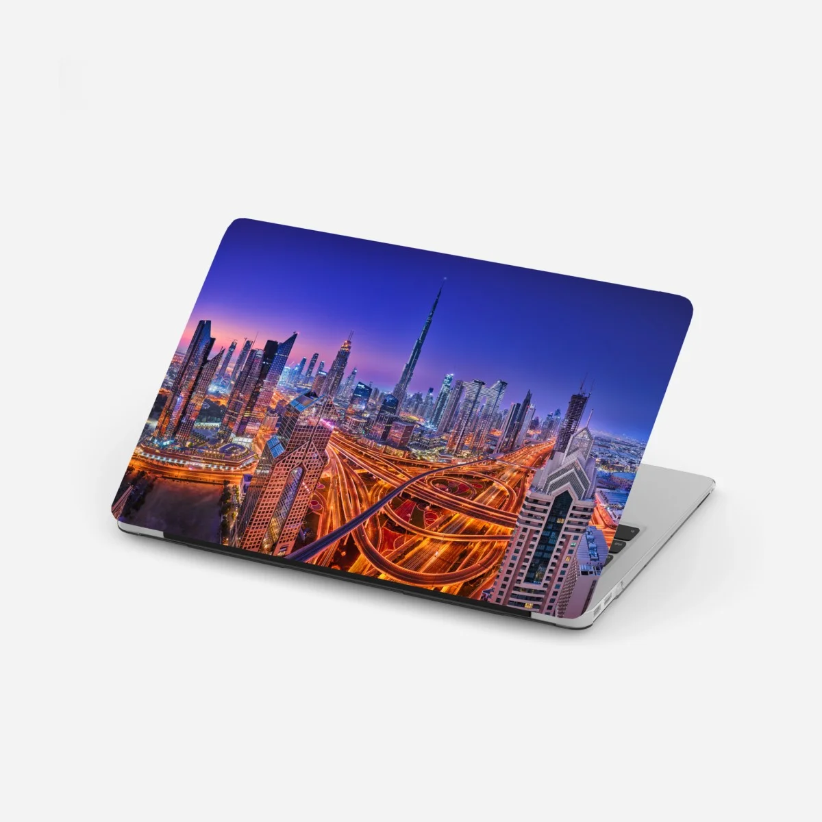 Laptop sticker Dubai skyline at twilight • Wallissimo® Laptop sticker Dubai skyline at twilight • Wallissimo®