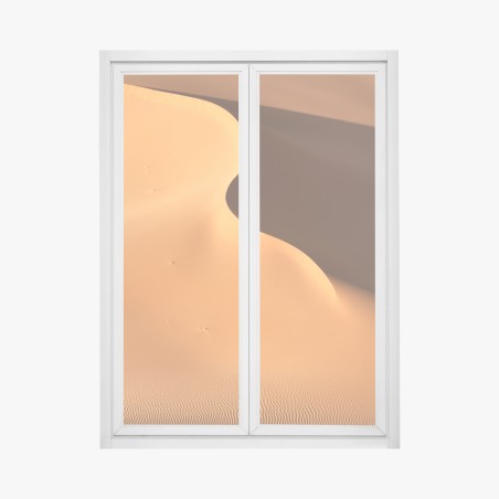 Window decal golden dune curves • Wallissimo®