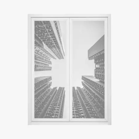 Window decal skyward urban towers • Wallissimo®
