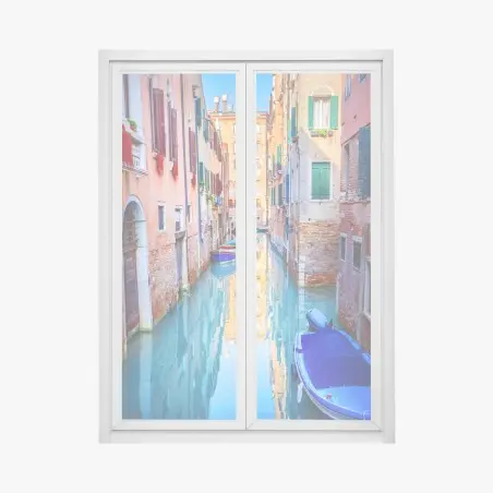 Window decal Venice canal reflections • Wallissimo®