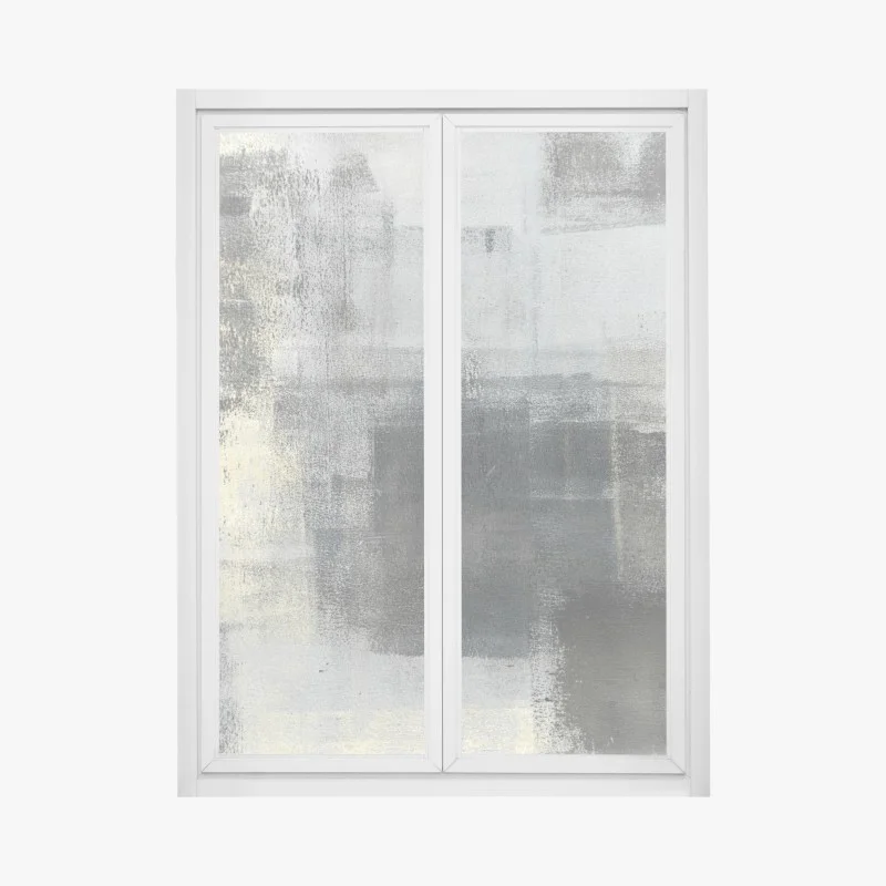 Window decal subtle monochrome texture study