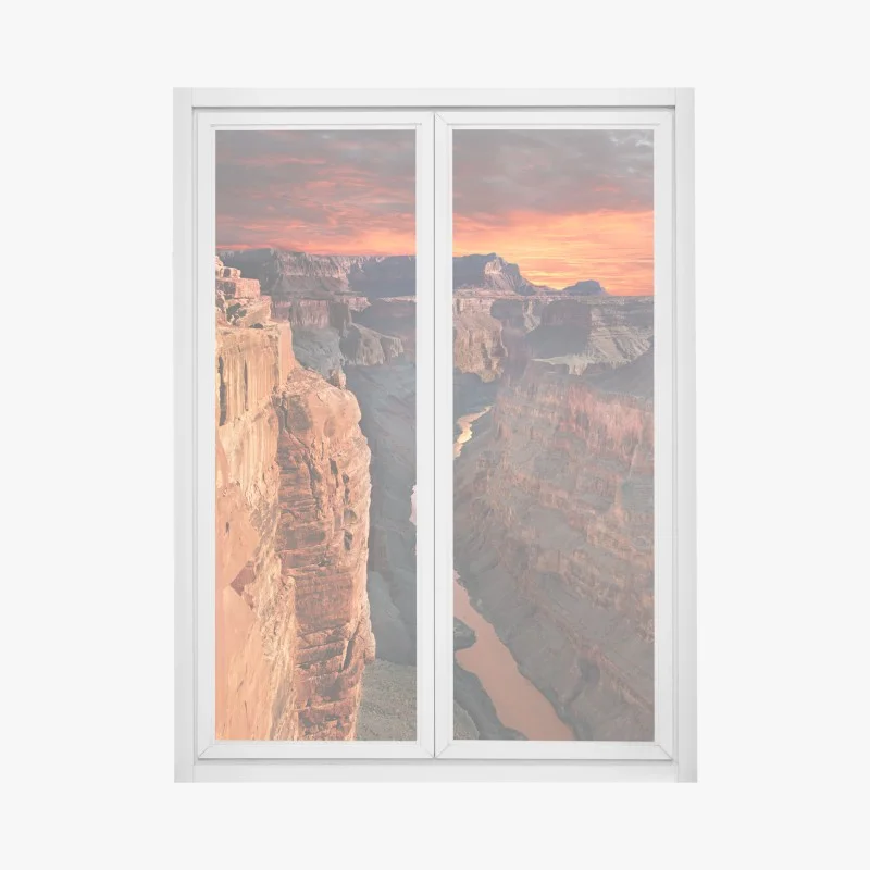 Window decal Grand Canyon sunset panorama