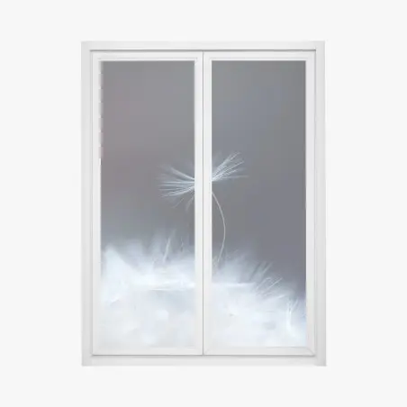Window decal delicate dandelion seed close-up • Wallissimo®