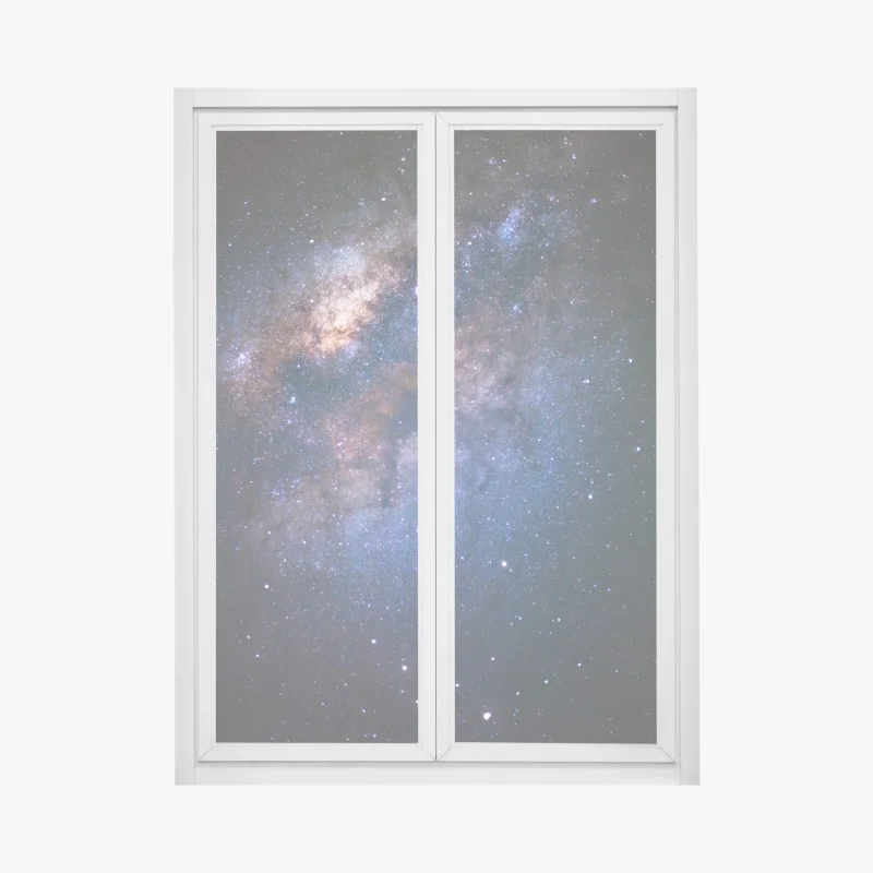 Window decal milky way galaxy nightscape