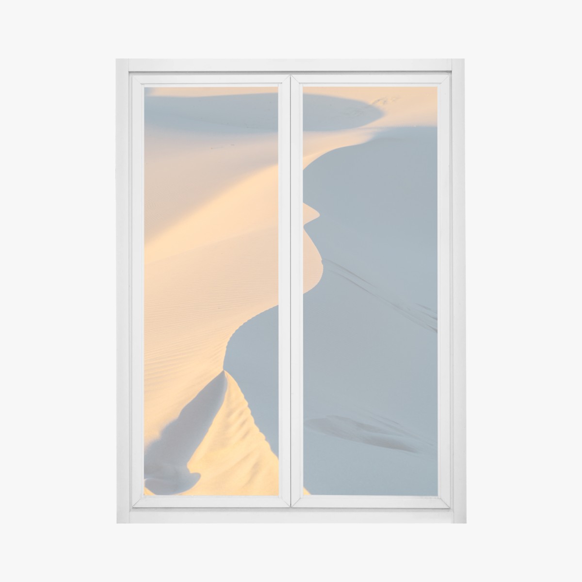 Window decal golden dune curves • Wallissimo® Window decal golden dune curves • Wallissimo®