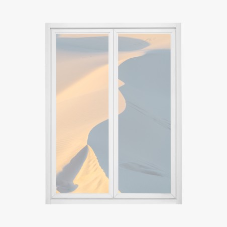 Window decal golden dune curves • Wallissimo®