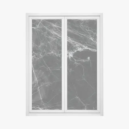 Window decal eerie cobweb on black background • Wallissimo®