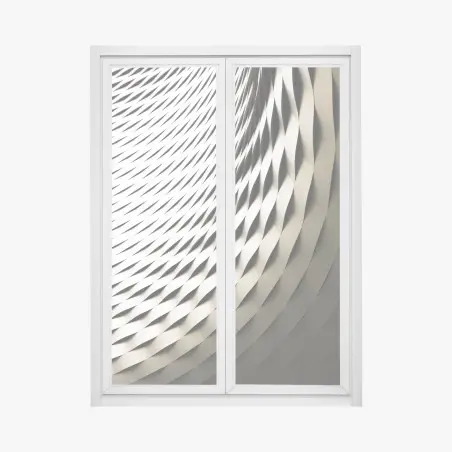 Window decal modern geometric architectural pattern • Wallissimo®