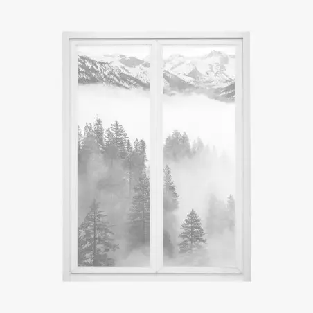 Window decal misty Giant Forest, Sequoia National Park • Wallissimo®