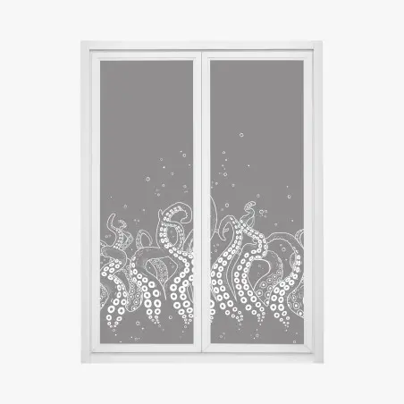 Window decal octopus tentacle pattern • Wallissimo®
