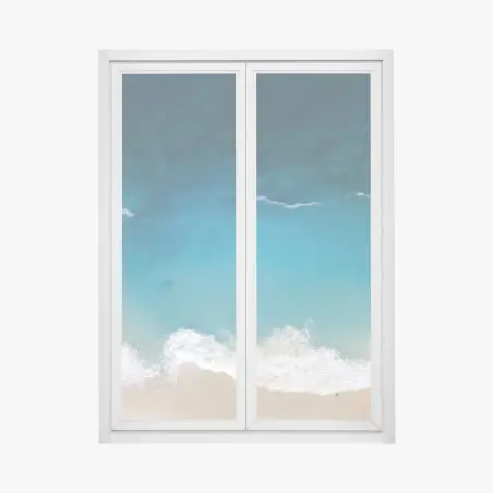 Window decal aerial turquoise beach at Nusa Penida • Wallissimo®