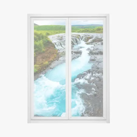 Window decal Bruarfoss waterfall, Iceland • Wallissimo®