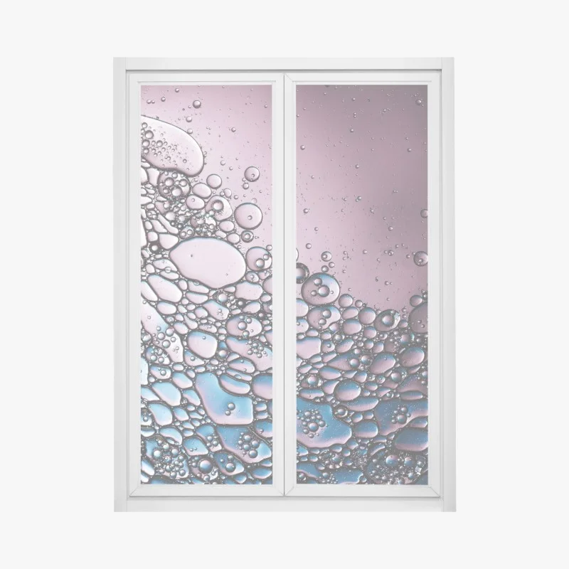 Window decal purple bubble abstract pattern ⁕ Wallissimo®