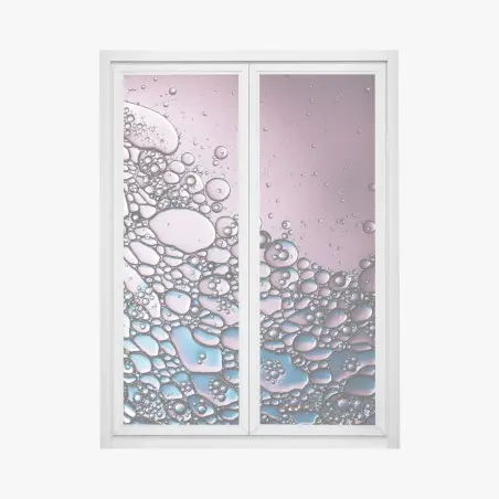 Window decal purple bubble abstract pattern • Wallissimo®