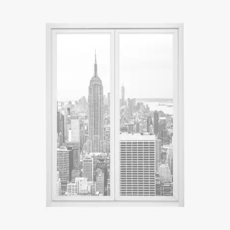 Window decal timeless New York skyline with Empire State Building • Wallissimo®