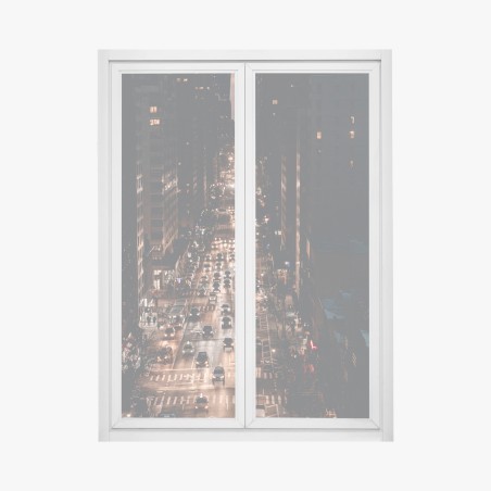 Window decal Manhattan nighttime avenue • Wallissimo®