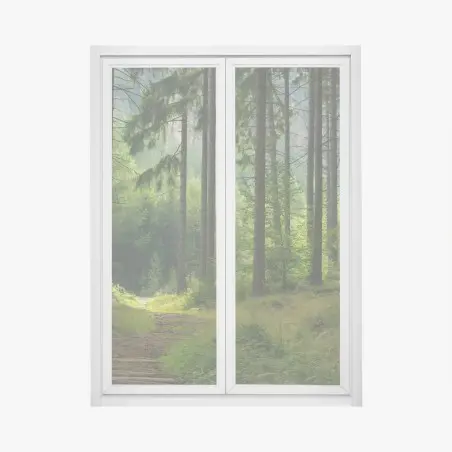 Window decal serene forest trail • Wallissimo®