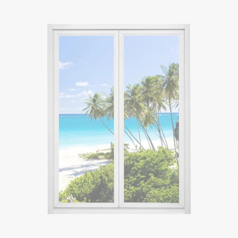 Window decal Bottom Bay palm beach, Barbados